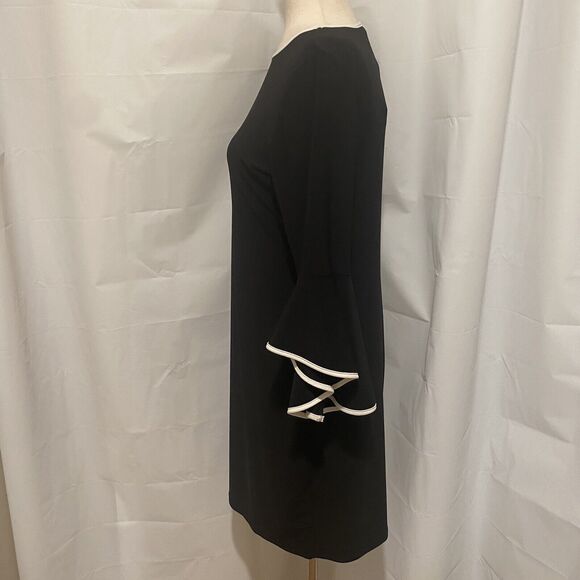 Annalee + Hope Black‎ Sheath Dress Size M Bell Sleeve Career Workwear NWT - Picture 4 of 11